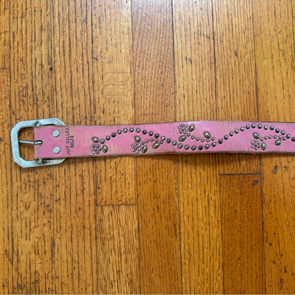 Jeff Gallea Rafi’s Vine Belt in Pink Leather Size M - Picture 2 of 5